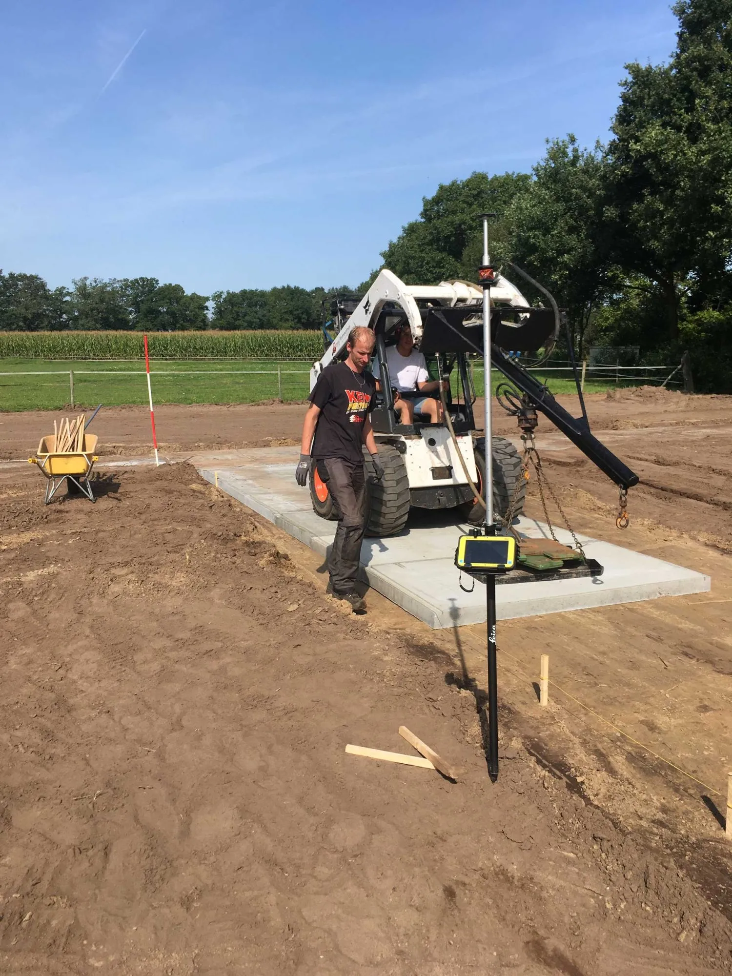 Aanbrengen containerveld