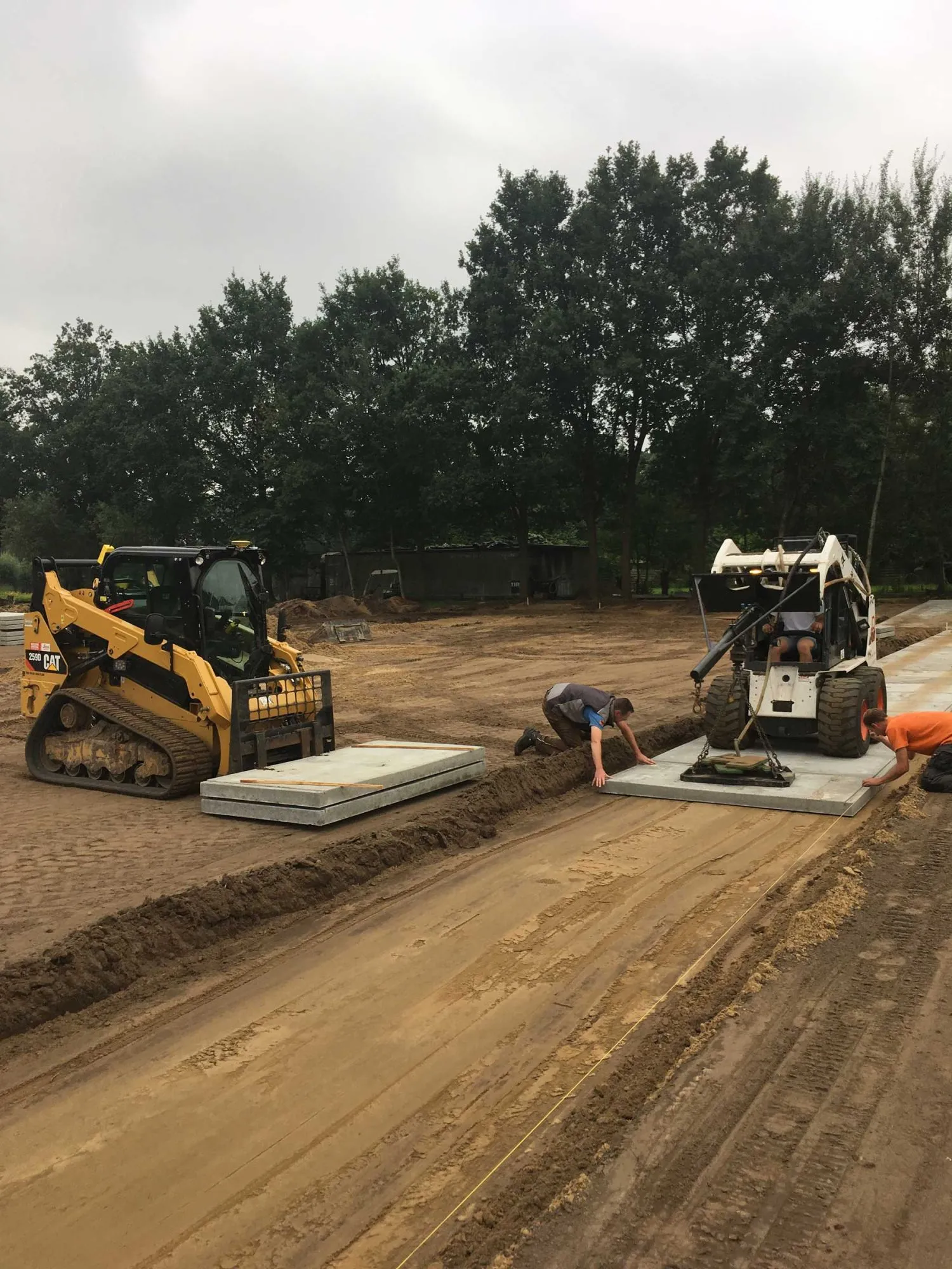 Aanbrengen containerveld