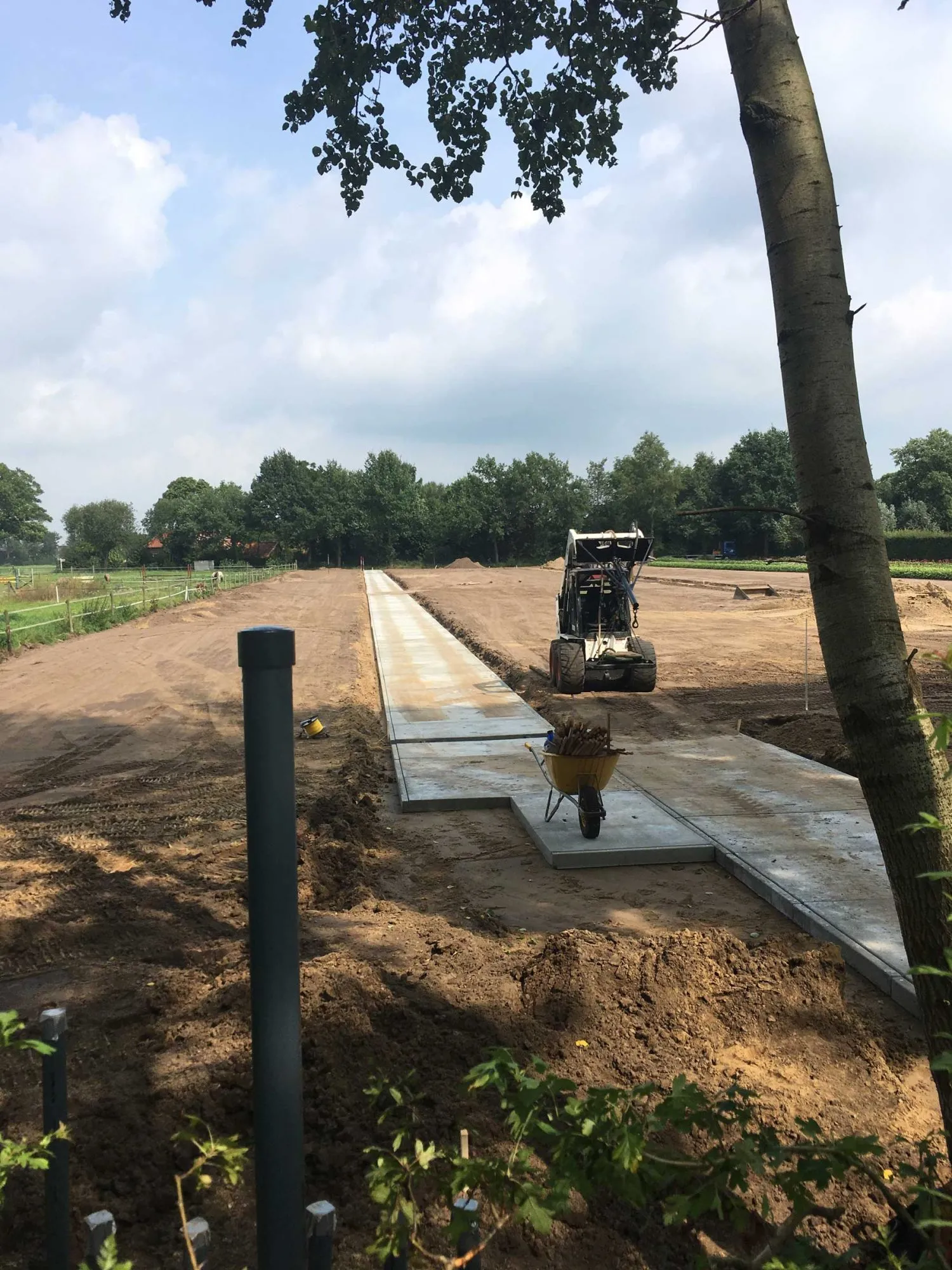 Aanbrengen containerveld