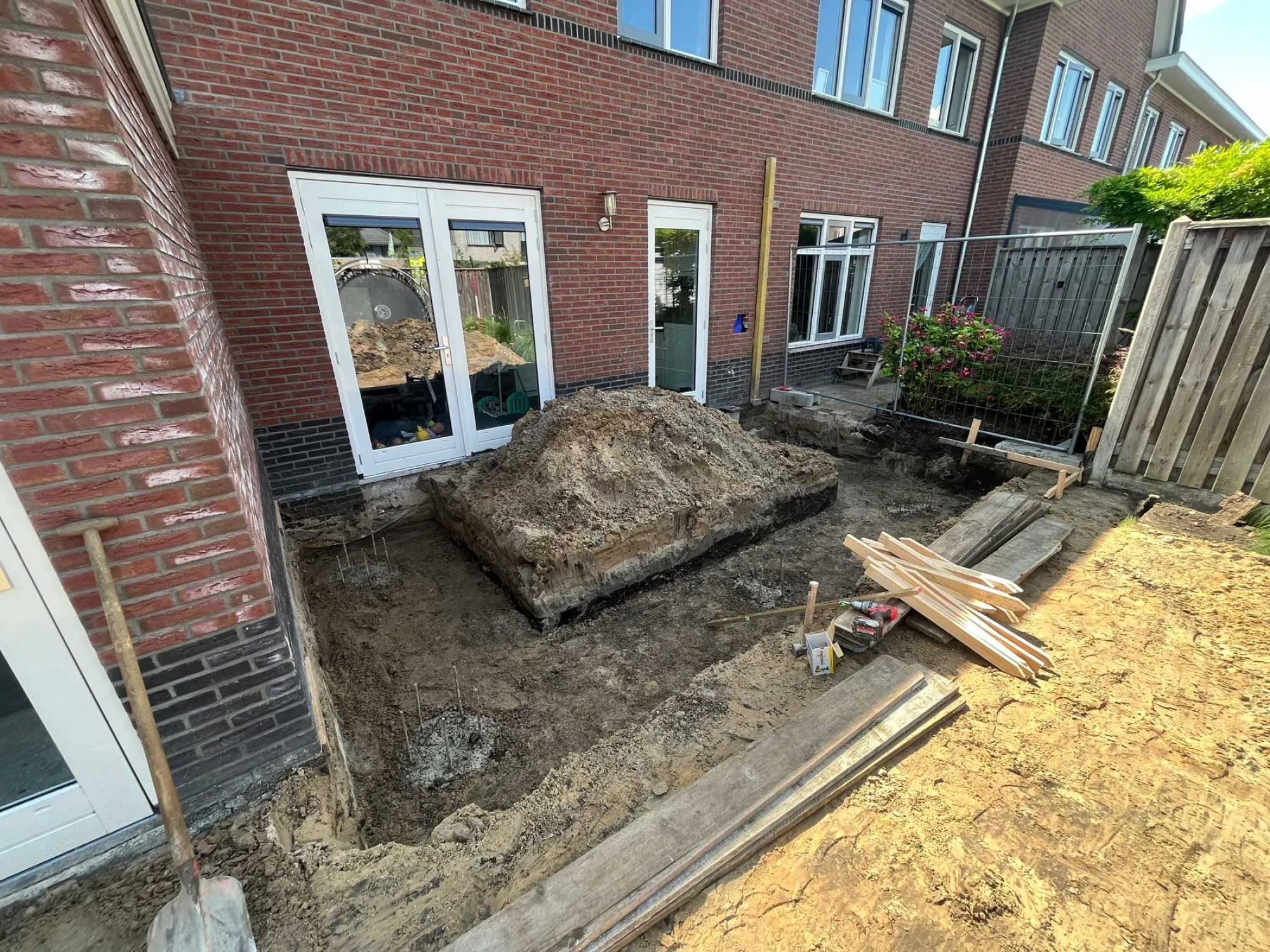 Boorpalen aanbrengen